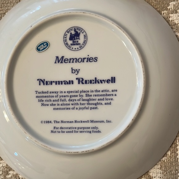Norman Rockwell Plates Set of 5 in EUC - Picture 3 of 11
